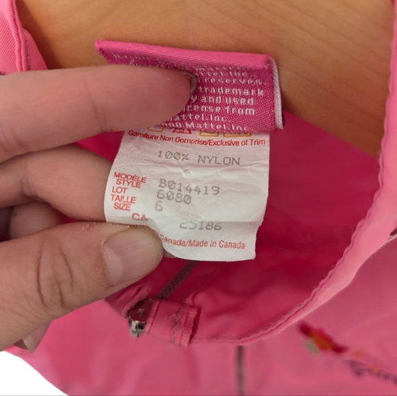 Vintage Barbie Girls Pink Vest size 6 - Picture 8 of 16